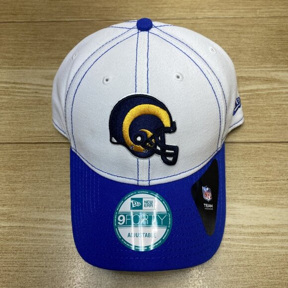 VTG Logo Los Angeles Rams Snap Back New Era 9Forty 2 Tone NFL Cap Adjustable Hat - Picture 1 of 14